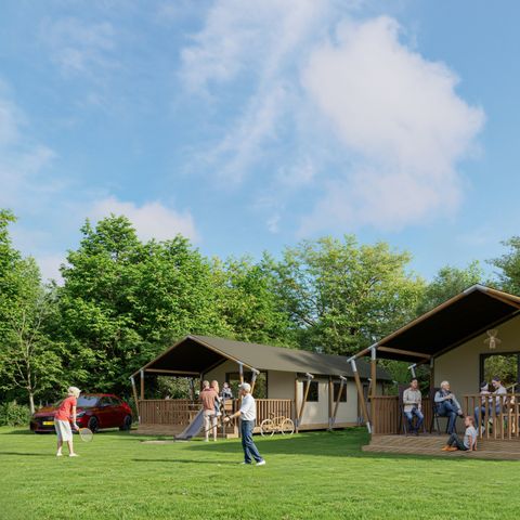 CANVAS AND WOOD TENT 6 people - Adventure lodge DeLuxe