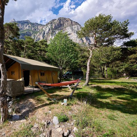 CANVAS AND WOOD TENT 5 people - Wood