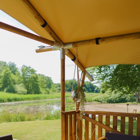Canvas and wooden tent 5 persons - La Vida Aqua