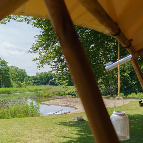 Canvas and wooden tent 5 persons - La Vida Aqua