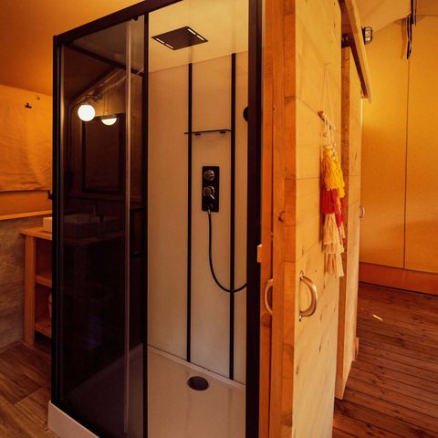 CANVAS AND WOOD TENT 7 people - La Gran Vida Hot tub