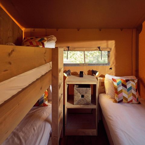 Canvas and wooden tent 7 persons - La Gran Vida Hot tub