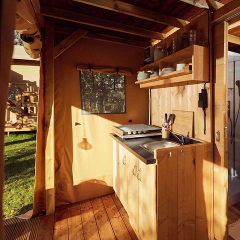 Canvas and wooden tent 2 persons - Arriba