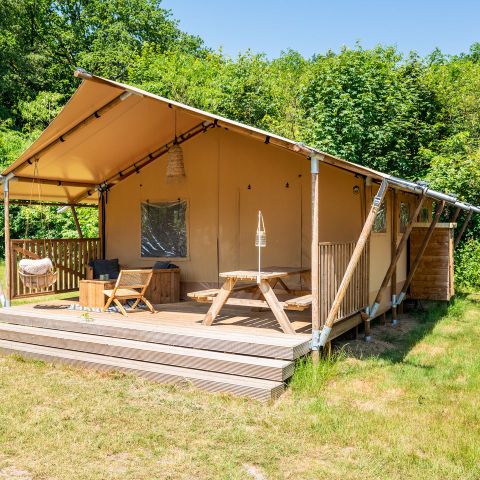 CANVAS AND WOOD TENT 5 people - 4-5S1 (max. 4 adults)