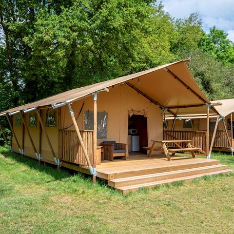 CANVAS AND WOOD TENT 5 people - 4-5ST