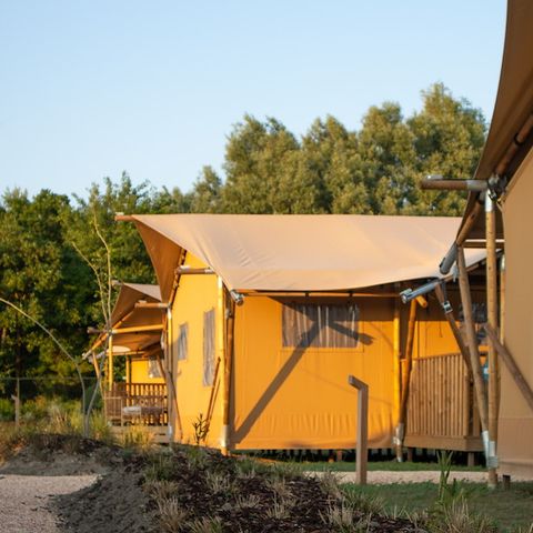 Canvas and wooden tent 4 persons - Sahara tent