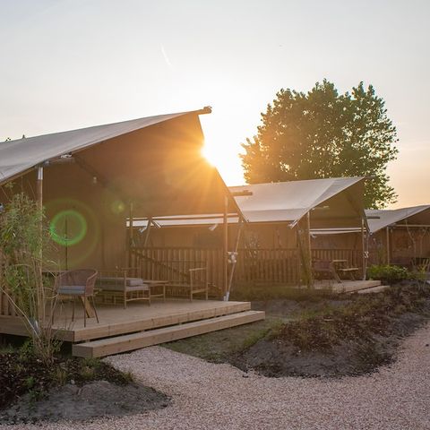 Canvas and wooden tent 4 persons - Sahara tent