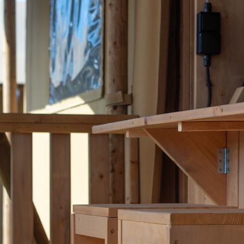 Canvas and wooden tent 6 persons - Sahara tent HV
