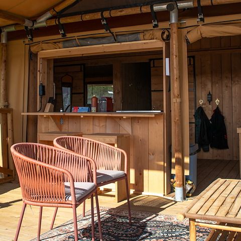 Canvas and wooden tent 6 persons - Sahara tent HV