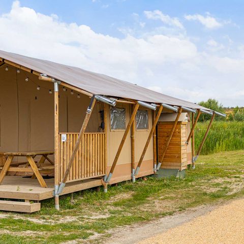 Canvas and wooden tent 6 persons - Avocet