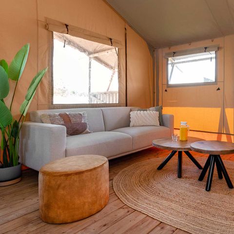 CANVAS AND WOOD TENT 6 people - Avocet