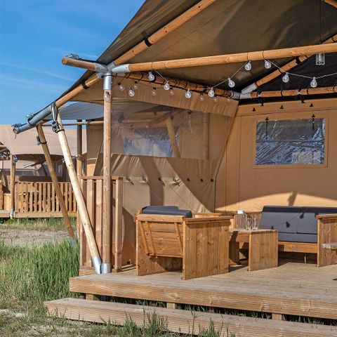 CANVAS AND WOOD TENT 5 people - Lapwing
