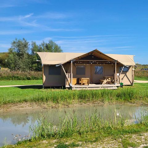 CANVAS AND WOOD TENT 6 people - Curlew