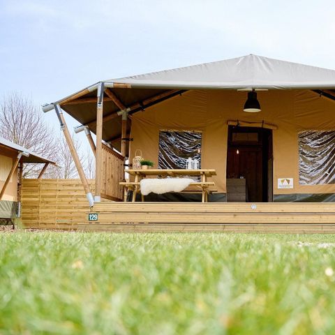 Canvas and wooden tent 6 persons - Safari tent | 6 berth