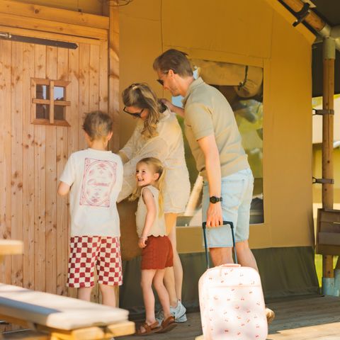 Canvas and wooden tent 6 persons - Safari tent | 6 berth