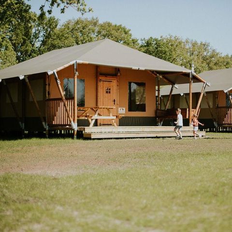 Canvas and wooden tent 6 persons - Safari tent | 6 berth
