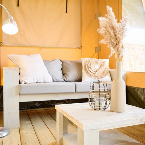 Canvas and wooden tent 6 persons - Safari tent | 6 berth