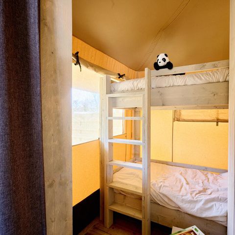 Canvas and wooden tent 6 persons - Safari tent | 6 berth