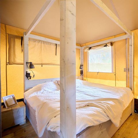 Canvas and wooden tent 6 persons - Safari tent | 6 berth