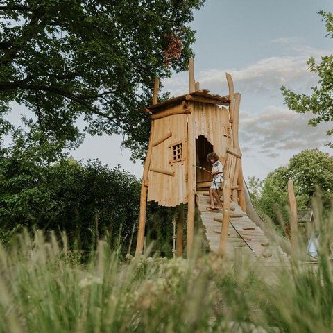 Canvas and wooden tent 7 persons - Safari tent