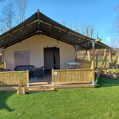 CANVAS AND WOOD TENT 6 people - Safari tent