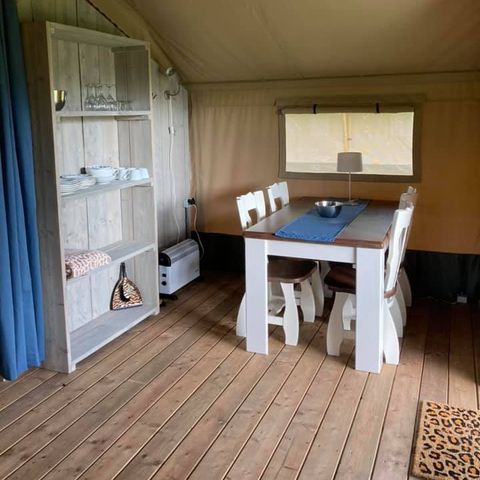 Canvas and wooden tent 4 persons