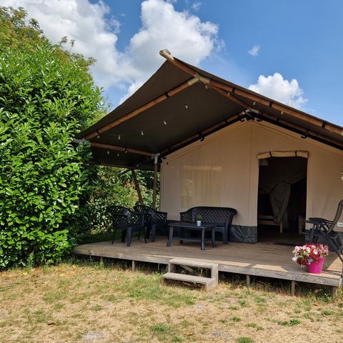 Canvas and wooden tent 4 persons - Safari tent