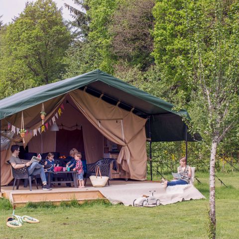 CANVAS AND WOOD TENT 6 people - Safari tent