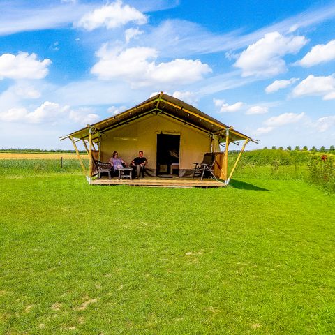 CANVAS AND WOOD TENT 6 people - including toilet
