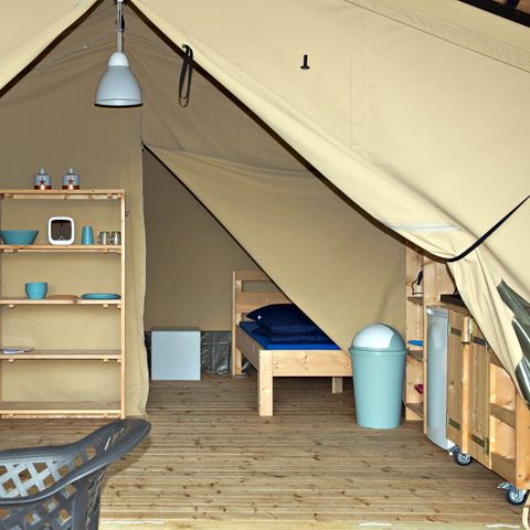 Canvas and wooden tent 6 persons - Safari tent