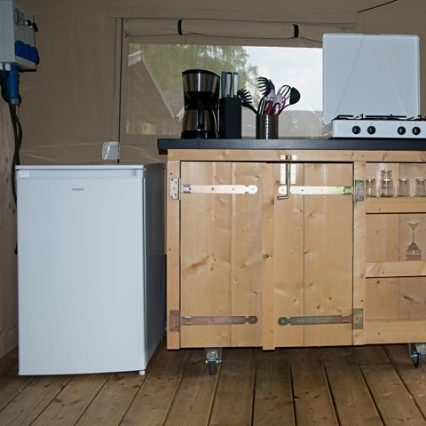 CANVAS AND WOOD TENT 6 people - Safari tent