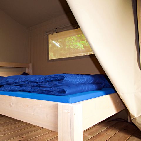 Canvas and wooden tent 6 persons - Safari tent