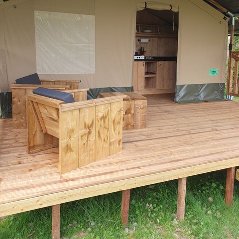 CANVAS AND WOOD TENT 5 people - Safari tent