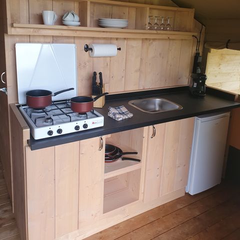 CANVAS AND WOOD TENT 5 people - Safari tent