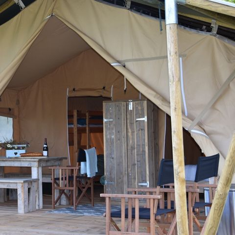 Canvas and wooden tent 4 persons