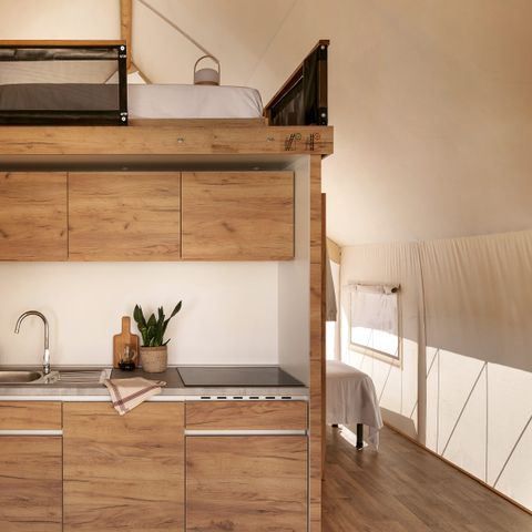 CANVAS AND WOOD TENT 6 people - GLAMPING FAMILY