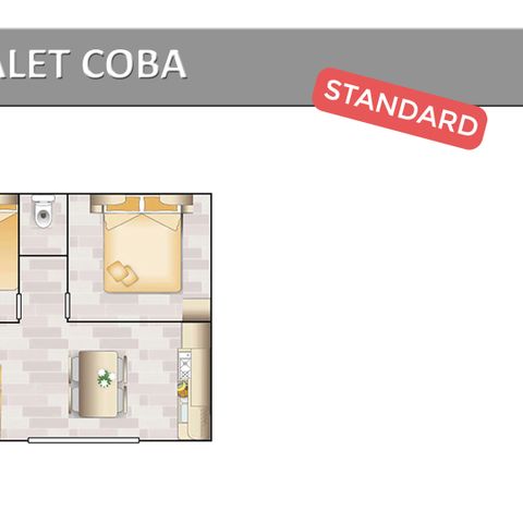 CHALET 4 people - COBA STANDARD