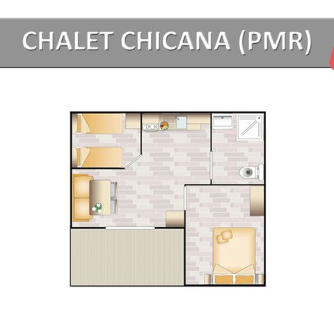 MOBILE HOME 6 people - CHICANA STANDARD (PMR)