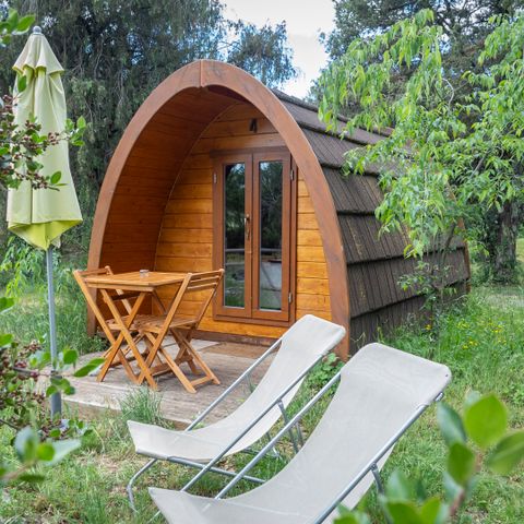 UNUSUAL ACCOMMODATION 2 people - Le POD: the 100% nature hut / with breakfast / 2 people included / private spa optional