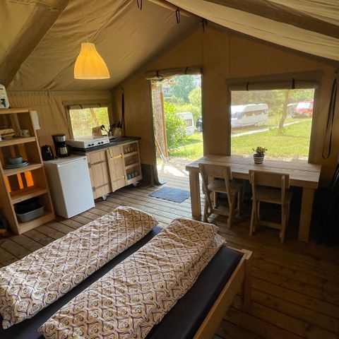 CANVAS AND WOOD TENT 2 people