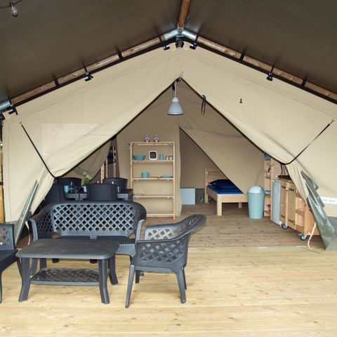 CANVAS AND WOOD TENT 6 people - Safari tent