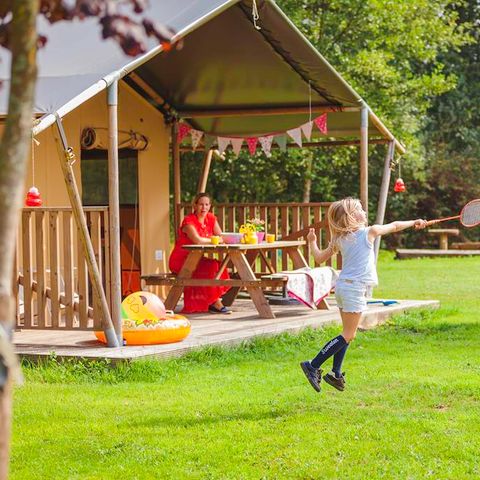 Canvas and wooden tent 6 persons - Safari tent