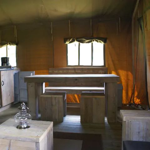 CANVAS AND WOOD TENT 6 people - Safari tent