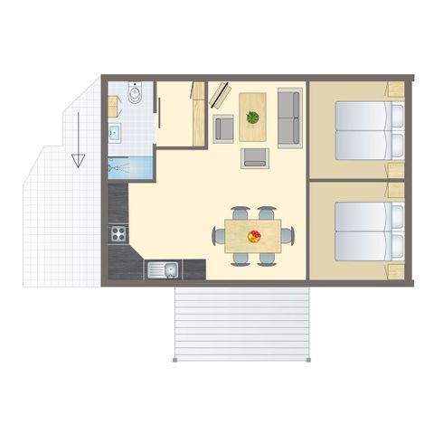 Bungalow 4 persons - 4B4