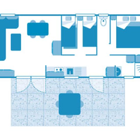 MOBILE HOME 5 people - Cottage 5p 2bed ****