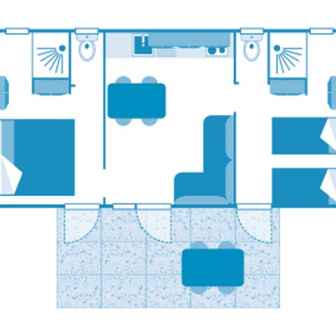 MOBILE HOME 4 people - Cottage Lumini 4p 2ch ****