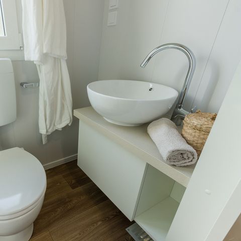 Mobile home 2 persons - Mobile-home | Comfort | 1 Bedrooms | 2 Pers. | Raised terrace | Air conditioning | TV