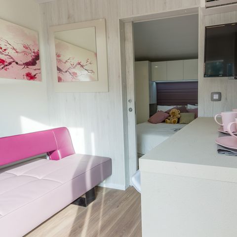 Mobile home 2 persons - Mobile-home | Comfort | 1 Bedrooms | 2 Pers. | Raised terrace | Air conditioning | TV