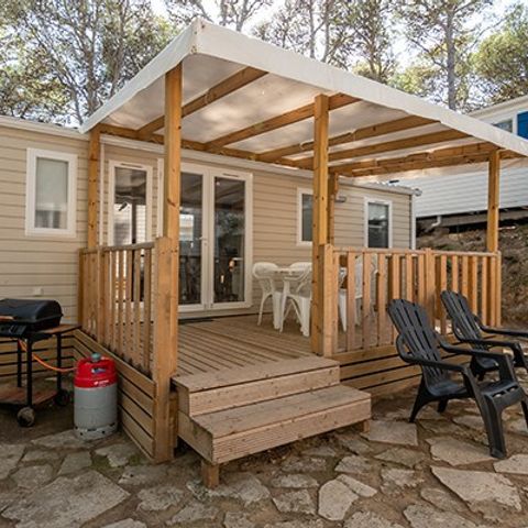 Mobile home 2 persons - Mobile-home | Comfort | 1 Ch. | 2 Pers. | Raised terrace | Without bathroom