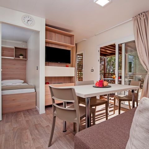 Mobile home 4 persons - Mobile home | Comfort XL | 2 Bedrooms | 4 Pers | Raised terrace | 2 bathrooms | Air conditioning | TV